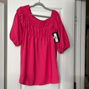 Chic Lifestyle pink blouse. Size 1X